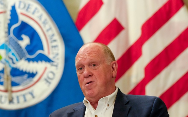 Commissioner Rodney S. Scott address attendees of the U.S. Border Patrol Chiefs Conference