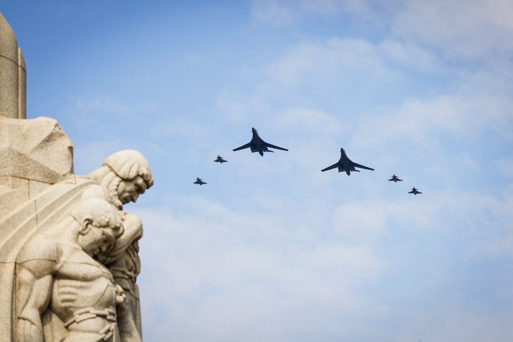 U.S., Allied aircraft fly together over Riga, Latvia – demonstrate readiness and unity