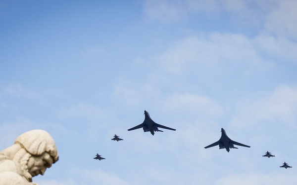 U.S., Allied aircraft fly together over Riga, Latvia – demonstrate readiness and unity