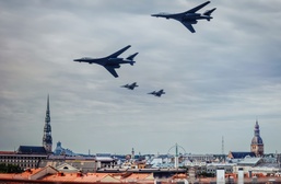 U.S., Allied aircraft fly together over Riga, Latvia – demonstrate readiness and unity