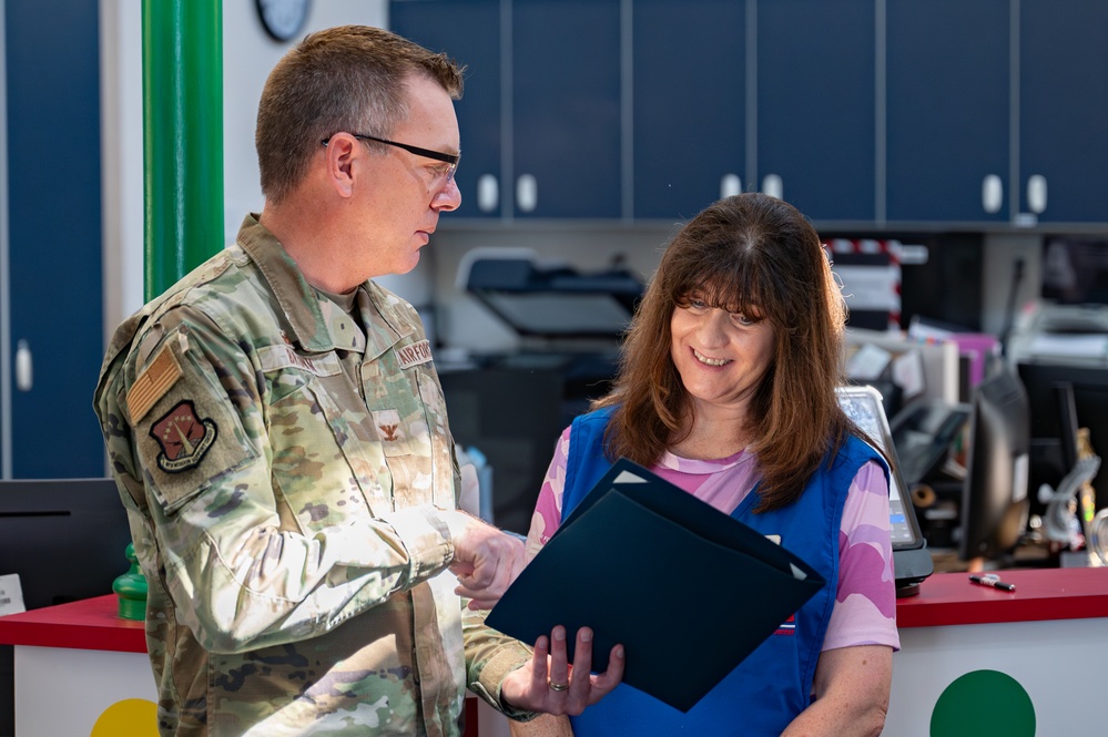 Deborah Whites 40th anniversary working at the child development center at F.E. Warren Air Force Base