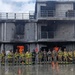 Soldier Firefighters Fight the Blaze