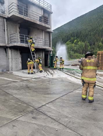 Soldier Firefighters Fight the Blaze