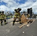 Soldier Firefighters Fight the Blaze