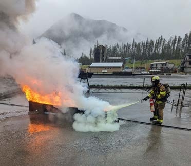 Soldier Firefighters Fight the Blaze