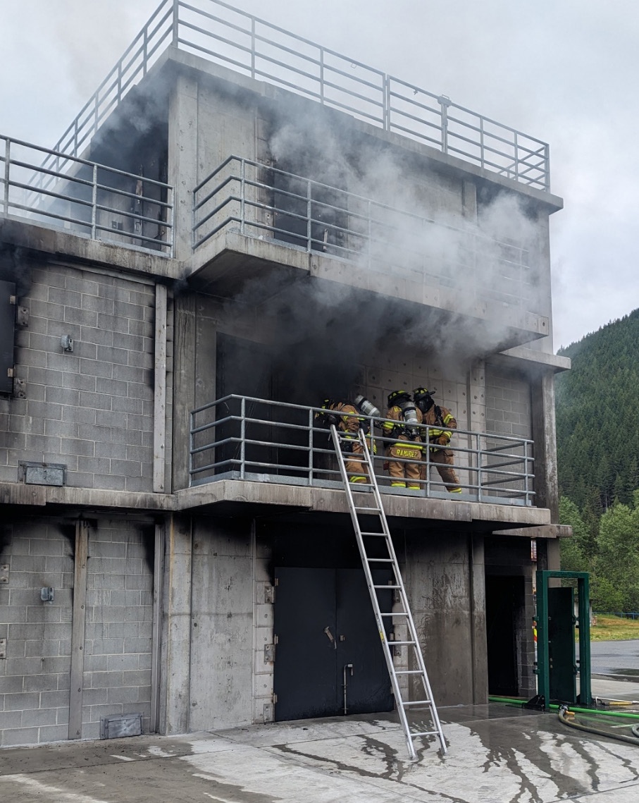 Soldier Firefighters Fight the Blaze