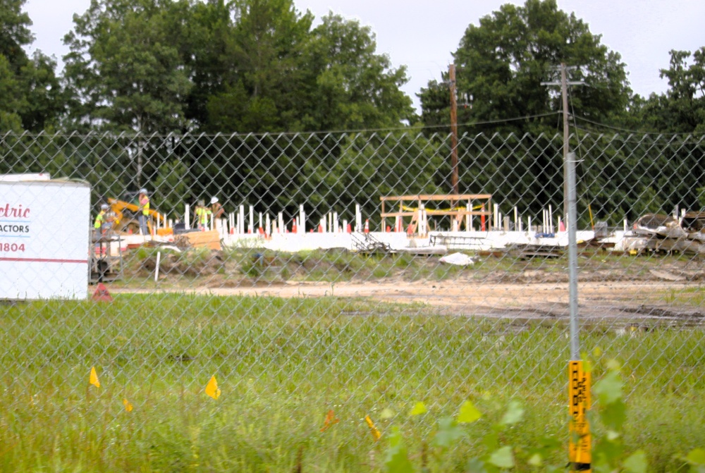 Structural steel framing, foundation work in full swing for $55.75 million Collective Training Officer Quarters Project at Fort McCoy as August continues