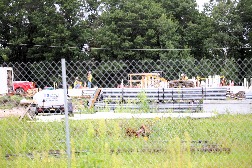 Structural steel framing, foundation work in full swing for $55.75 million Collective Training Officer Quarters Project at Fort McCoy as August continues