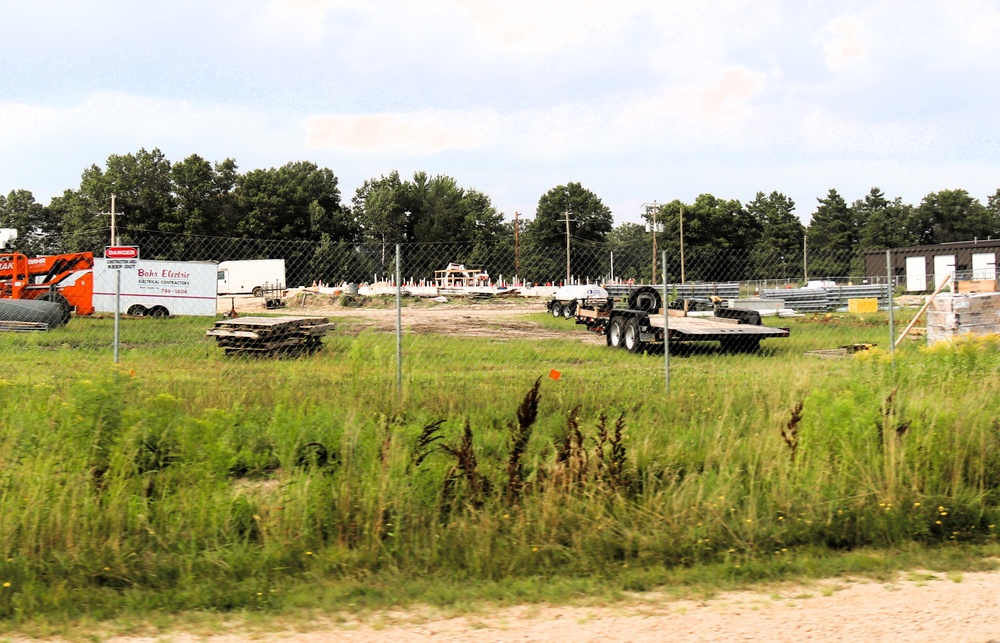 Structural steel framing, foundation work in full swing for $55.75 million Collective Training Officer Quarters Project at Fort McCoy as August continues