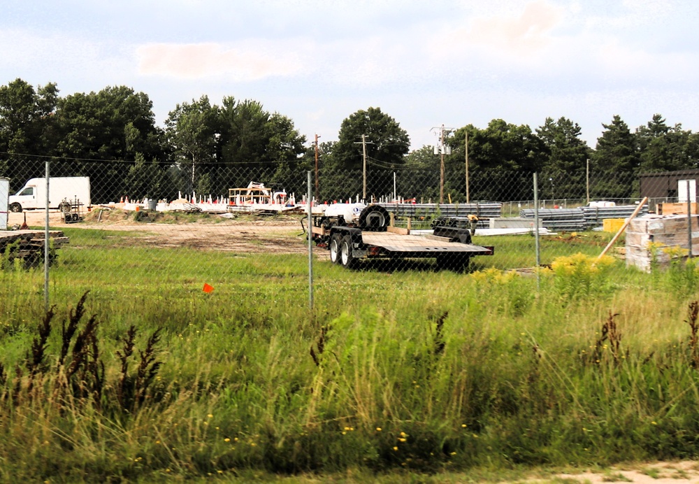 Structural steel framing, foundation work in full swing for $55.75 million Collective Training Officer Quarters Project at Fort McCoy as August continues