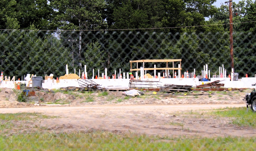 Structural steel framing, foundation work in full swing for $55.75 million Collective Training Officer Quarters Project at Fort McCoy as August continues