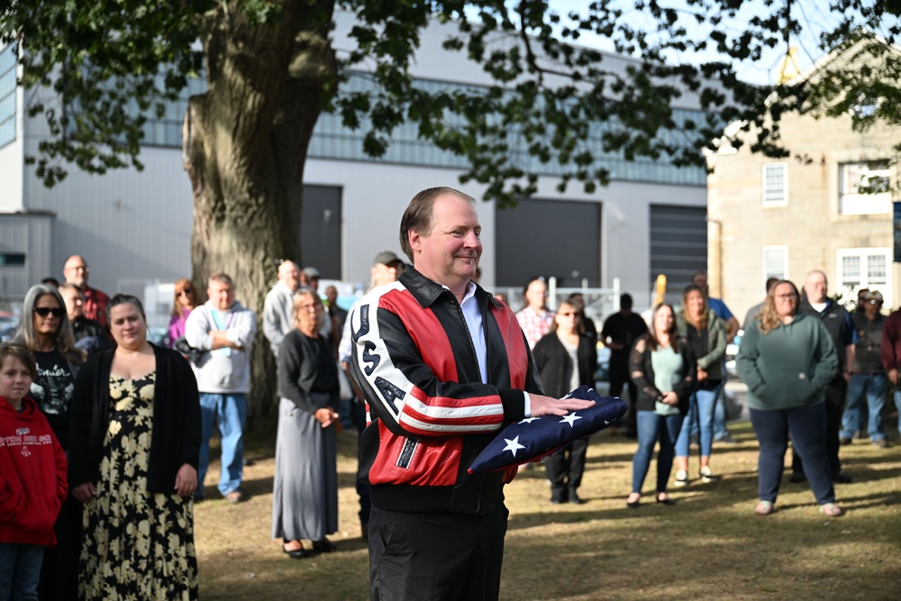 PNSY Retire Flag Andrew Perry