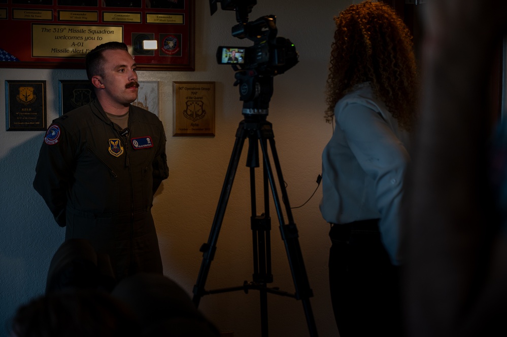 Local and Abroad Media Members Visit A Missile Alert Facility