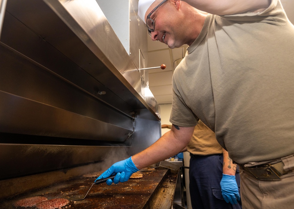 USS Bataan Hosts Burger Burn Mentorship Event