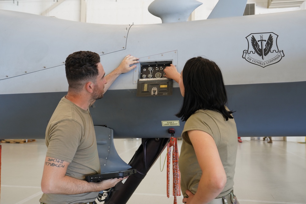 432nd AMXS maintenance professionals service MQ-9 Reaper