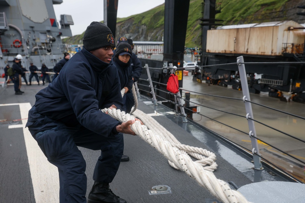 Frank E. Petersen Jr. visits Dutch Harbor during exercise Northern Edge 2025