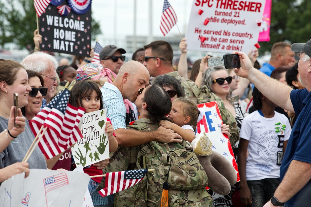More than 400 Hoosier National Guard soldiers back home again in Indiana