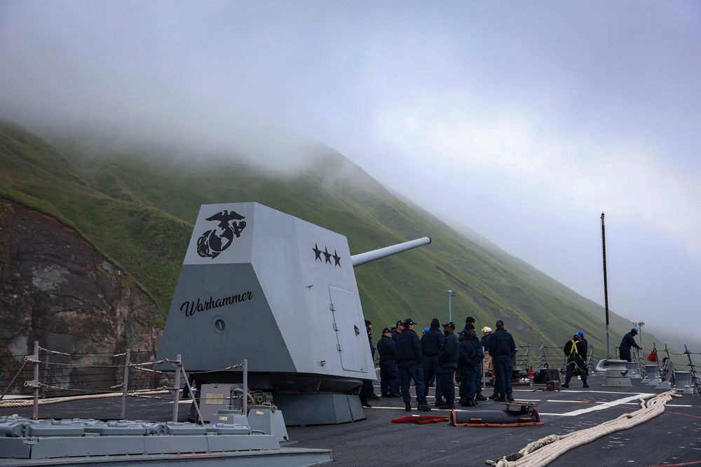 Frank E. Petersen Jr. visits Dutch Harbor during exercise Northern Edge 2025