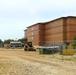 August 2025 barracks construction operations for East Barracks Project at Fort McCoy
