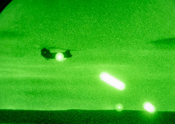 3-82 GSAB Aerial Gunnery, pew pew at night