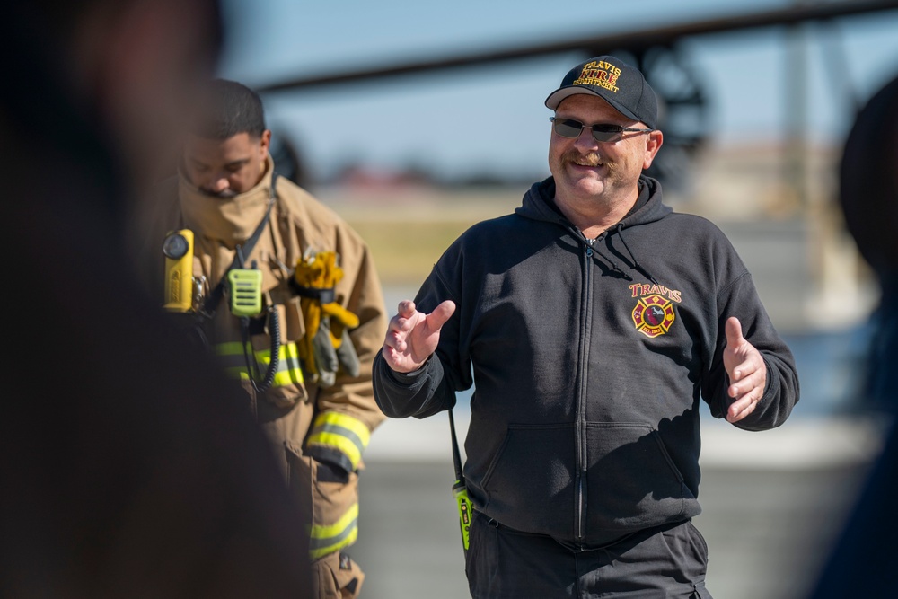 Team Travis partners with SFO firefighters in aircraft rescue training
