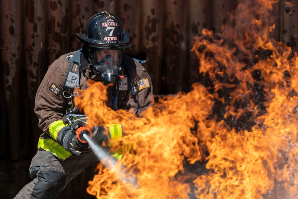 Team Travis partners with SFO firefighters in aircraft rescue training