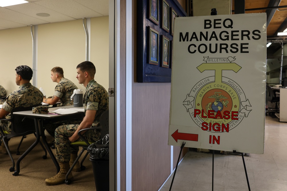 Camp Pendleton Marines and Civilians Attend Barracks Manager Course