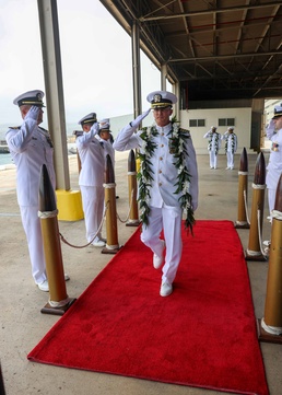 Capt. Chris Coggins Piped Aboard