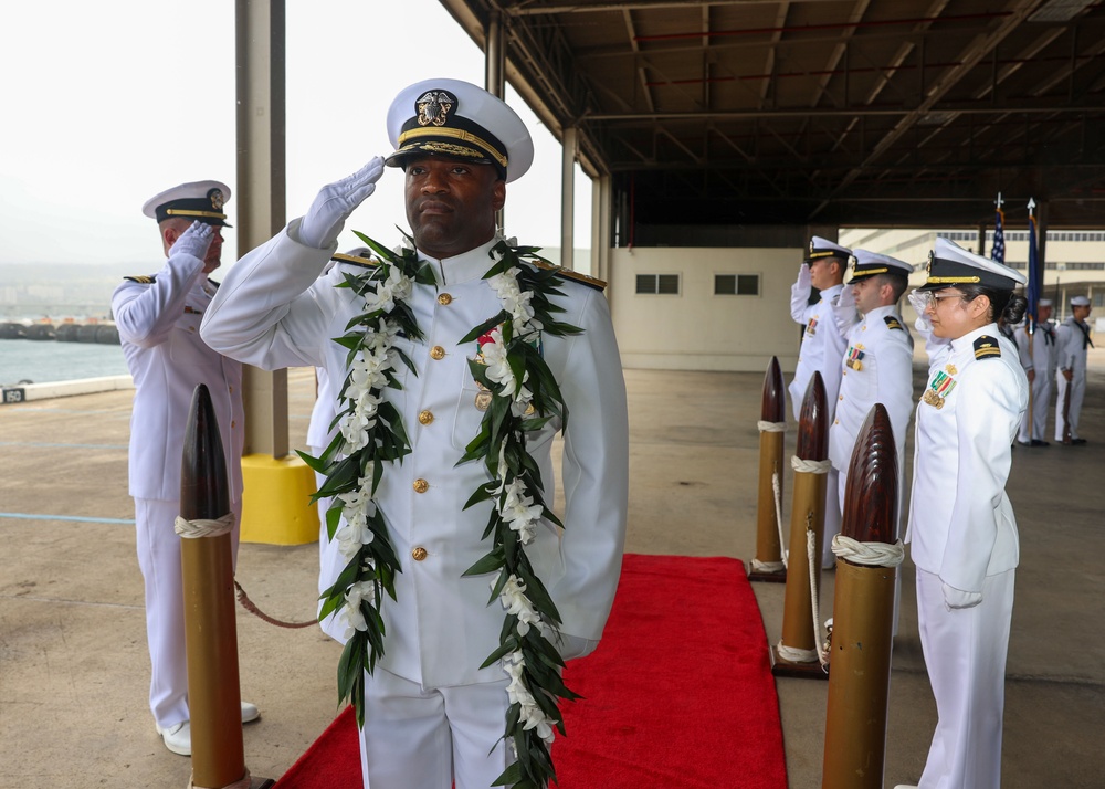 Rear Adm. Omarr Tobias Piped Aboard
