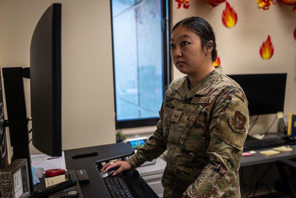 Forging a Legacy of Service: 349th Reserve Airman's Triple Triumph