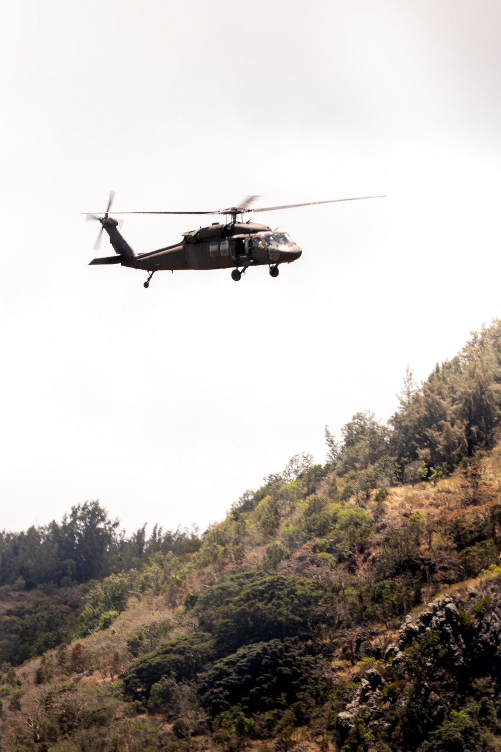 25th CAB Conducts Training Flight Over O'ahu