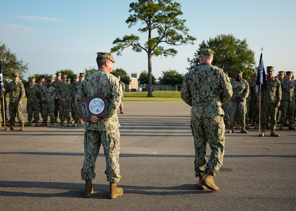 Naval Mobile Construction Battalion 11 Awarded the 2024 Battle Effectiveness &quot;E&quot; Award