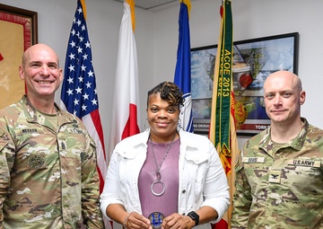 U.S. Army Garrison Japan Coin Presentation at Torii Station, Okinawa&amp;#xA;