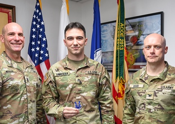 U.S. Army Garrison Japan Coin Presentation at Torii Station, Okinawa&amp;#xA;