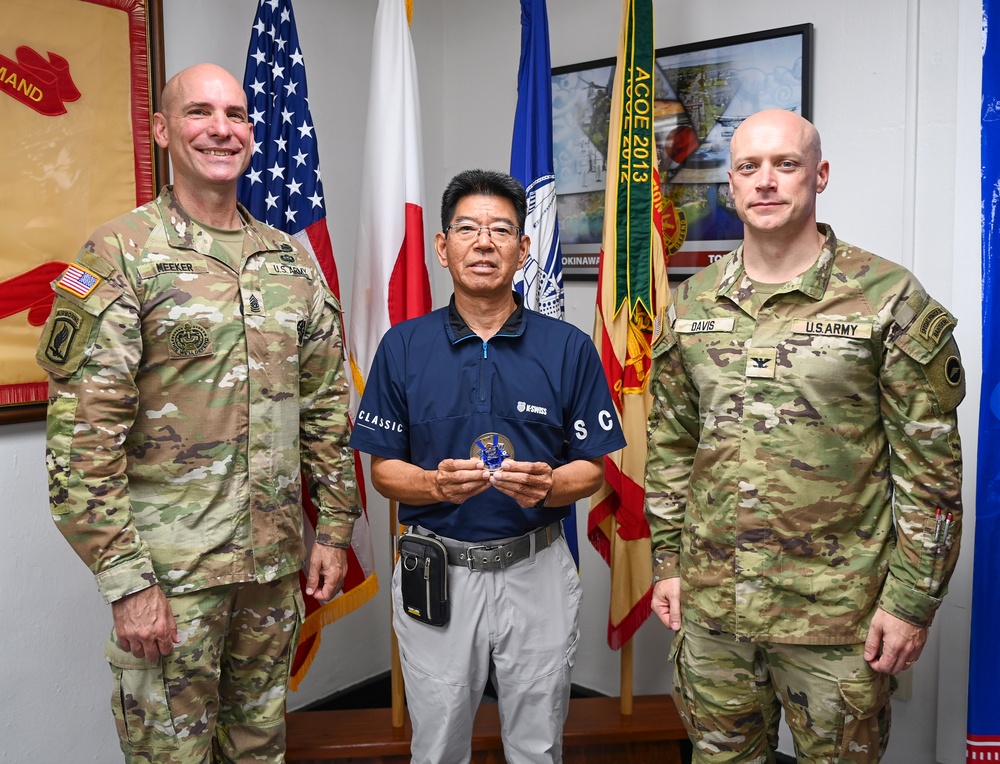 U.S. Army Garrison Japan Coin Presentation at Torii Station, Okinawa&amp;#xA;