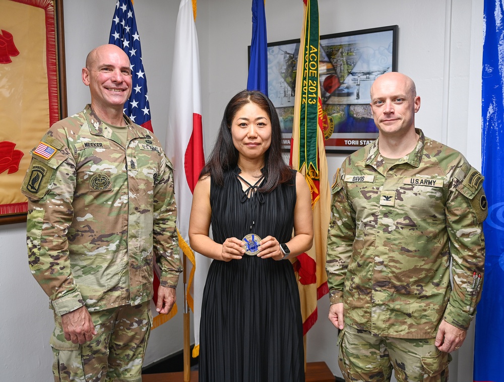 U.S. Army Garrison Japan Coin Presentation at Torii Station, Okinawa&amp;#xA;