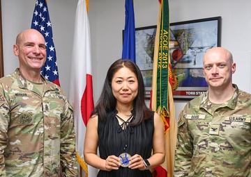 U.S. Army Garrison Japan Coin Presentation at Torii Station, Okinawa&amp;#xA;