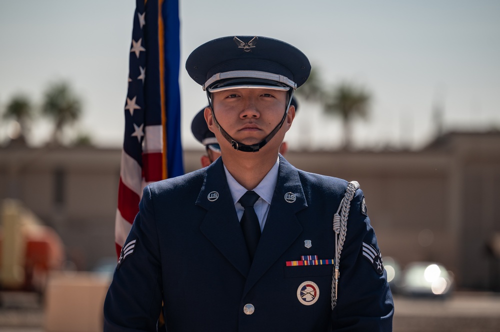 Honor Guard Class 25-B Graduation at Nellis AFB