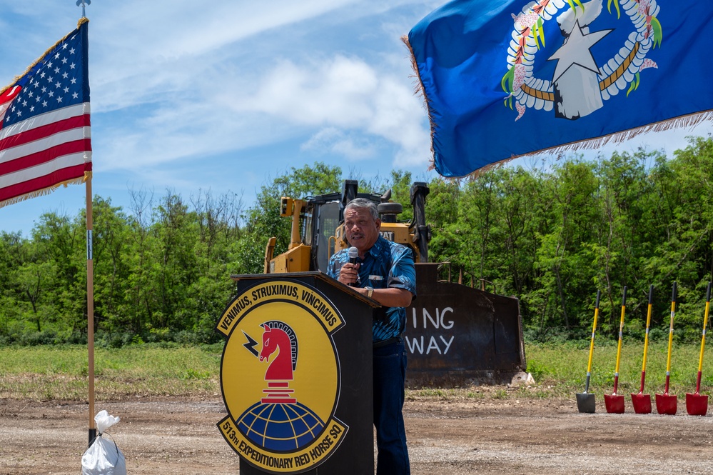 Tinian North Field Airfield Rehabilitation Groundbreaking ceremony
