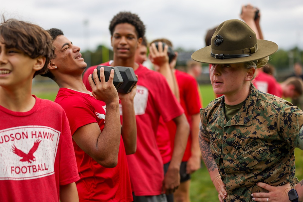 MCRC Challenges Hudson High School with the Combat Fitness Test
