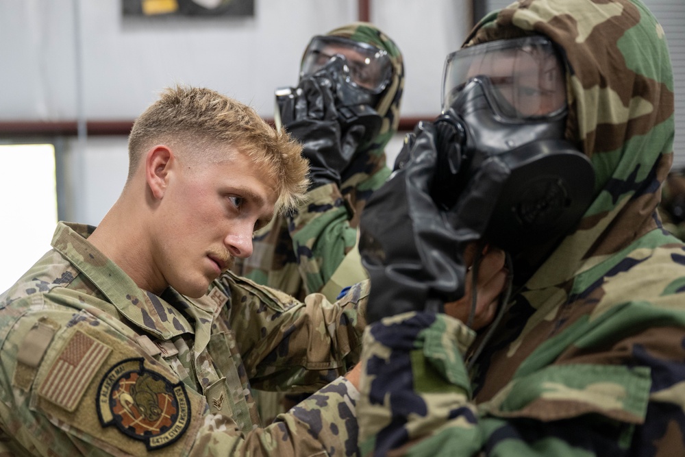 647 CES holds chemical, biological, radiological and nuclear defense refresher course