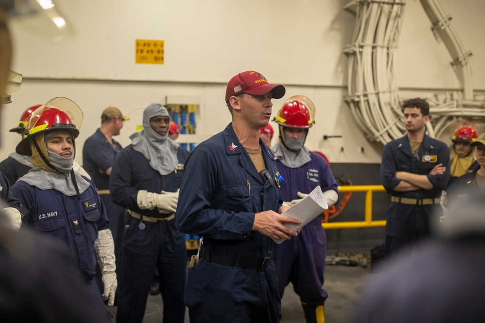USS Tripoli Conducts A Rescue and Assistance Drill