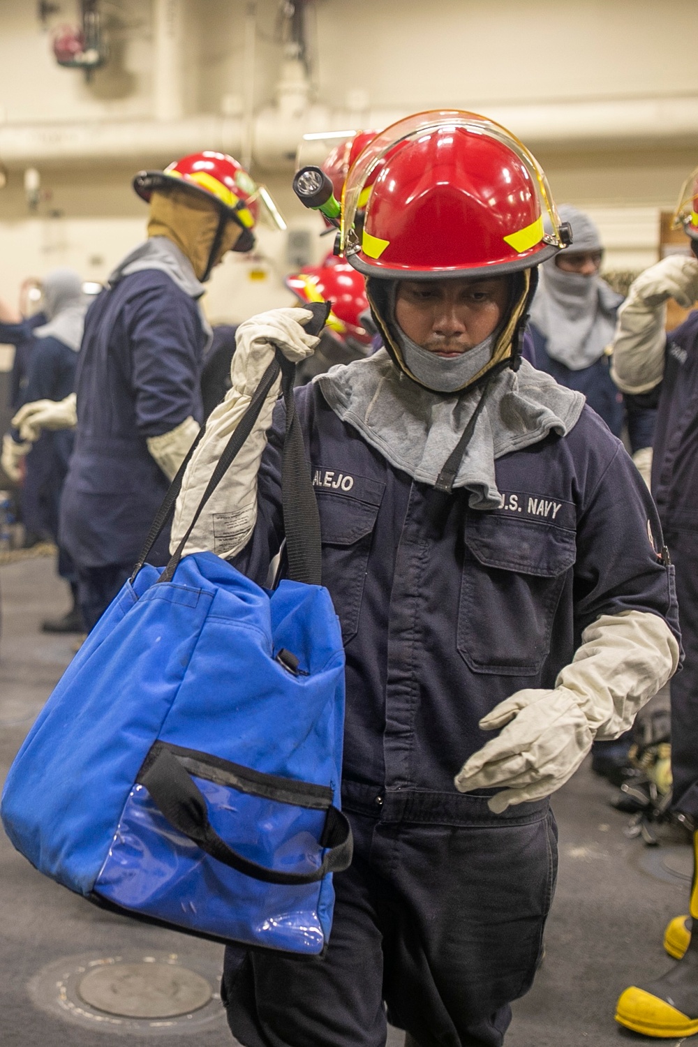 USS Tripoli Conducts A Rescue and Assistance Drill