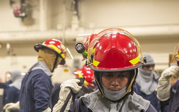 USS Tripoli Conducts A Rescue and Assistance Drill