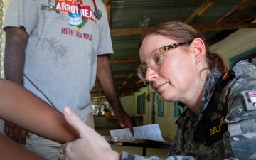 Pacific Partnership 2025 multinational medical team perform leprosy screening in Chuuk, Federated States of Micronesia, August 20, 2025