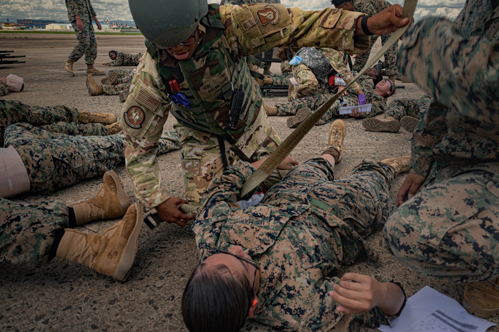 AE teams train for high-stress mass casualty response during local training