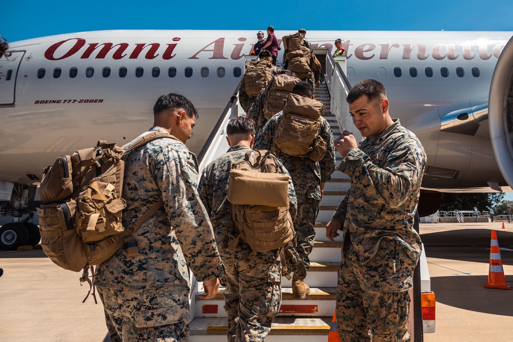 MRF-D 25.3: U.S. Marines depart for Super Garuda Shield