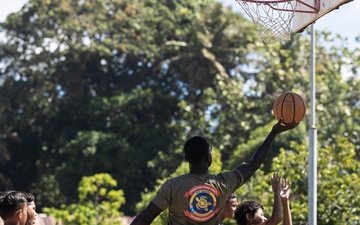 Koa Moana 25 Marines Participate in Sports Camp with Pohnpei Youth
