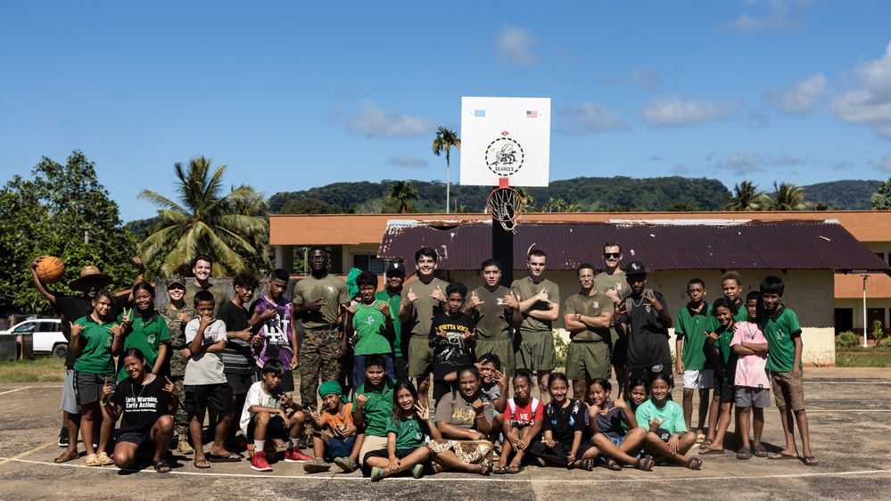 Koa Moana 25 Marines Participate in Sports Camp with Pohnpei Youth