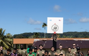 Koa Moana 25 Marines Participate in Sports Camp with Pohnpei Youth